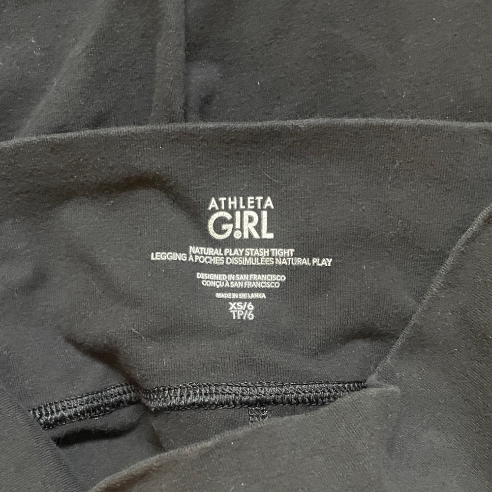 Athleta Girl Black Leggings (size XS/6) - Picture 6 of 6